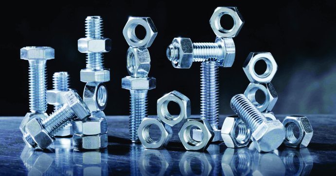 Steel bolts and nuts